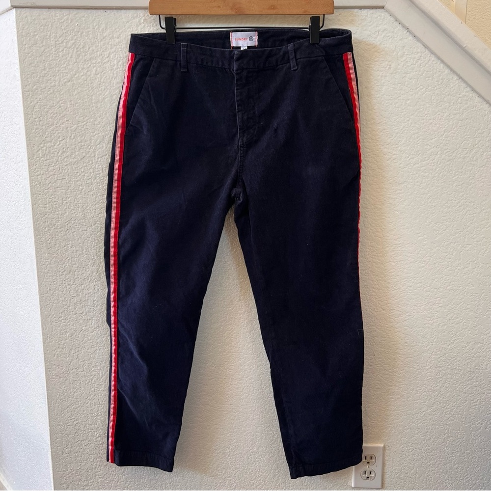 Sundry navy blue corduroy pants size 30